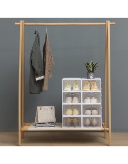 Прозрачна кутия за съхранение на обувки правоъгълна